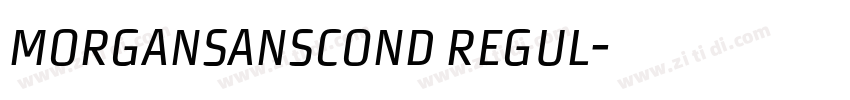MorganSansCond Regul字体转换